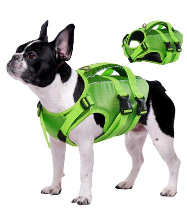 Kuoser dogs for small agents Large dogs adjustable & ripstop Dogs Lifeguard vest with lifeguard high floating capacity pet lifesaver puppy swimming suits for beach green xs XS green