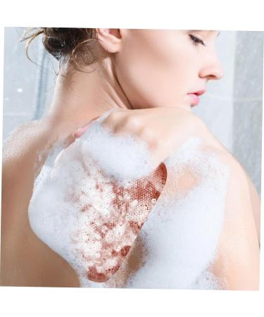 IWOWHERO 1 Set Bath Towel Exfoliating Body Scrubber Loofah Back Brush Bath Washing Towels Sponge Nylon Brown - Buy Online on GoSupps.com