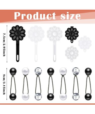 72 Pcs Hair Barrettes for Girls - Self Hinge Hair Ties Set with Bubble Hair Accessories - 80s 90s Style Plastic Clips for Baby Toddler (Black White Clear) - Buy Online on GoSupps.com