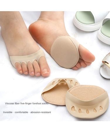 Metatarsal Foot Pads (3 Pairs) - Reusable Ball of Foot Cushions for Women - Pain Relief Forefoot Pads - Honeycomb Fabric - Buy Online on GoSupps.com