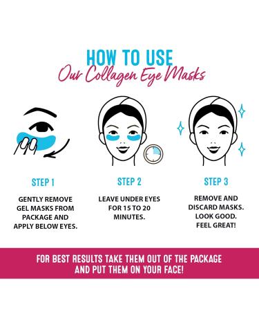 ToGoSpa Rose Gold EYES - Under Eye Repair Gel Masks | Collagen & Hyaluronic Acid for Tightening & Brightening - 3 Pack - Buy Online on GoSupps.com