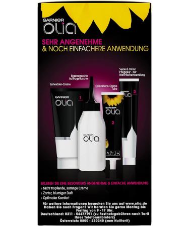 Garnier Olia Hair Colour Hair Dye Contains 60% Flower Oil for Deep Colour without Ammonia Pack of 3 Honey blonde - Buy Online on GoSupps.com