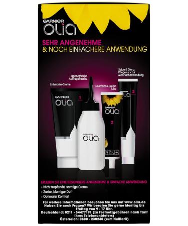 Garnier Olia No. 6.0 Light Brown Permanent Hair Color - Ammonia-Free Nourishing Oils Complete Gray Coverage - 1 Piece - Buy Online on GoSupps.com