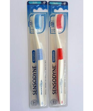 Sensodyne Sensitive Soft Toothbrush - Pack of 2 in Various Colors | International Shipping - Buy Online on GoSupps.com
