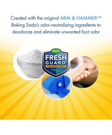 Arm & Hammer Foot Powder for Shoes & Feet - Talc-Free Odor & Moisture Control - 7 oz (1 Pack) - Buy Online on GoSupps.com