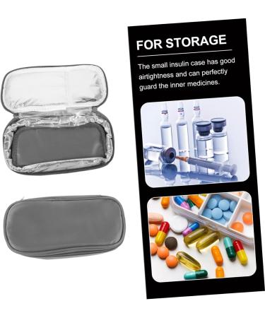 minkissy 1 Set Insulin Cooler Pack Storage Bags Insulin Holder Zipper Diabetic Drugs Organizer Portable Insulin Pouch Diabetic Medicine Bag Aluminum Foil Travel Insulation Carrying Case - Buy Online on GoSupps.com