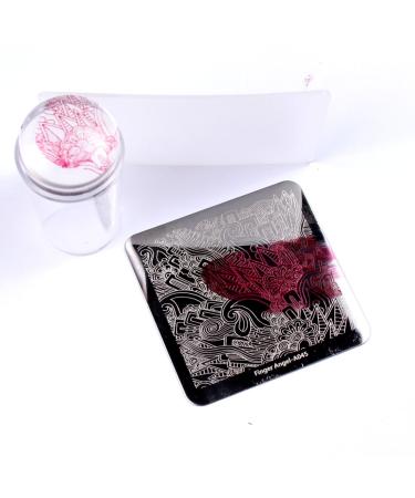 Shop Finger Fishing Nail Art Set: 10 Templates Silicone Stamp & Scraper - Perfect for Manicure & Nail Art Tools Worldwide - Buy Online on GoSupps.com