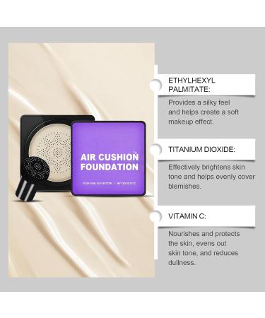 Maquillage Cushion - Correcteur Naturel | Hydratant Finition Naturelle Imperm able Longue Tenue pour Femmes et Jeunes Filles - Buy Online on GoSupps.com
