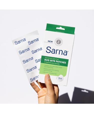 Sarna Bug Bite Patches - Kid-Safe Hydrocolloid Aloe & Chamomile Patches - Vegan Steroid-Free TSA-Friendly - 24ct - Buy Online on GoSupps.com