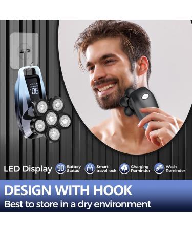 Buy Head Shaver for Men - 6 in 1 Electric Razor for Bald Heads Cordless & Rechargeable | Best Wet & Dry Shaving Kit - Buy Online on GoSupps.com