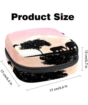 Large Elephant Giraffe Storage Bags for Women's Bandages & Menstrual Cups - Colorful Zippered Inserts for Tampons Panty Liners & Period Care - Buy Online on GoSupps.com