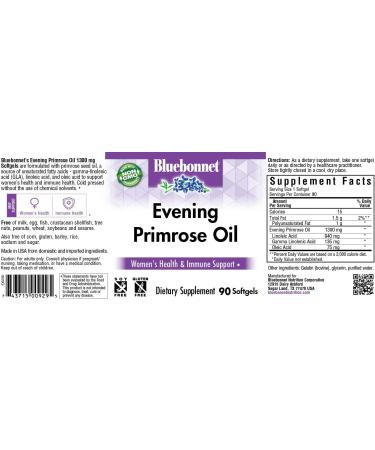 Buy Bluebonnet Evening Primrose Oil 1300 mg | 90 Softgels - Pure Nutrition - Buy Online on GoSupps.com