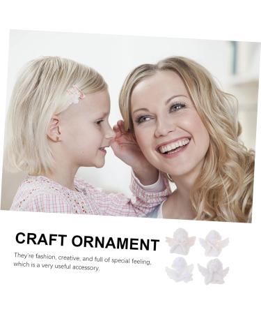 LIFKICH 60pcs Angel Resin Accessories DIY Hairpin Charm Ornaments for Kids Flatback Kawaii Cabochons Flat Back 3X2.5cm White - Buy Online on GoSupps.com