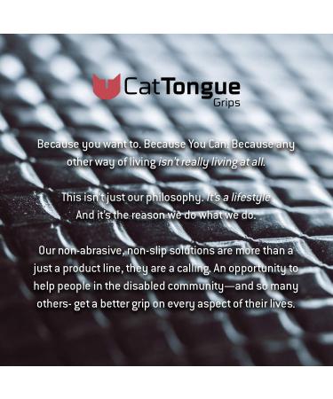 Non-Abrasive CATTONGUE Grips - Heavy Duty Waterproof Anti Slip Tape for Indoor & Outdoor Use - Black (1 Pack) - Buy Online on GoSupps.com