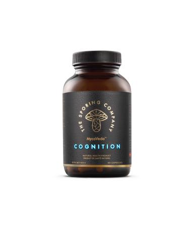 The Sporing Company Mycoveda Cognition Lions Mane Mushroom Bacopa Monnieri | Natural Supplement for Better Cognition and Focus