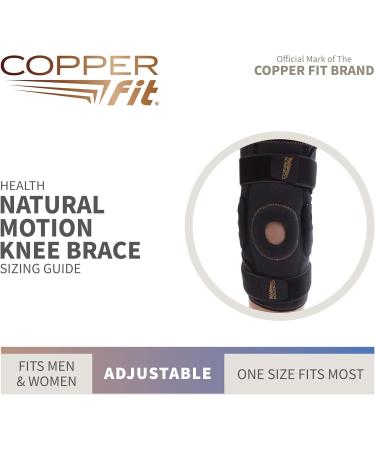 Shop Copper Fit Adjustable Health Natural Motion Knee Brace - Ultimate Support for Pain Relief - Buy Online on GoSupps.com