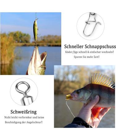 Ysimple 120 Pieces Stainless Steel Fishing Ball Bearings | Versatile Vertebrae Snaps | Ideal for Saltwater & Outdoor Fishing - Buy Online on GoSupps.com