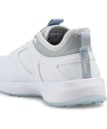 PUMA Women's Ignite Malibu Golf Shoe 40.5 EU - White Silver Lucite Metallic Gray | International Shipping Available - Buy Online on GoSupps.com