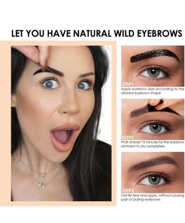 Teinte sourcils pelable s chage rapide longue dur e imperm able r sistant la transpiration naturel pour sourcils pleins - Buy Online on GoSupps.com