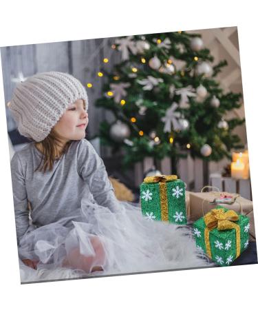 Cabilock Box Shop Decoration Decorative Wall Basket Showcase Adornment Christmas Bag Green 15.00X15.00X15.00CM - Buy Online on GoSupps.com