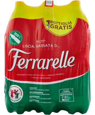 Ferrarelle Effervescent natural water 6 x 1.5 L - Buy Online on GoSupps.com
