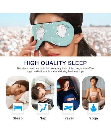 Haskirky Light Blocking Eye Mask for Adults - Adjustable, Breathable, and Comfortable for Travel, Yoga, and Meditation - Buy Online on GoSupps.com