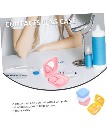 Buy SOLUSTRE 4pcs Contact Lens Case - Durable Storage Box for Contact Lenses | Mini PP Frame Holder - Buy Online on GoSupps.com