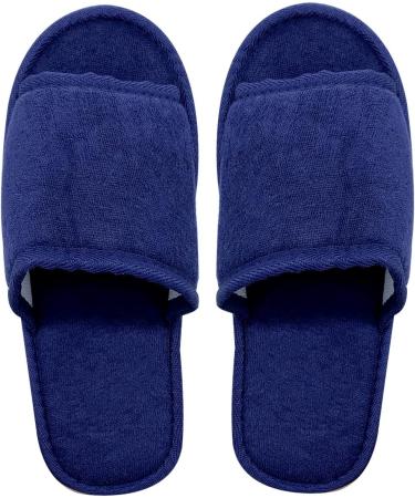 Jomix Unisex Washable Guest Slippers - 2 Pair Set Terry Lip Frote Bathing Shoes for Travel & Hotels Rusty Festivals Size 40/41 EU X-Schmal 02 Blue - Buy Online on GoSupps.com
