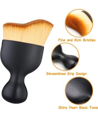 Tanning and Makeup Brush Angled Flat Foundation Brush Fake Tan Brush Contouring Brush Blush Brush for Liquid Foundation Cream or Cosmetics - Buy Online on GoSupps.com