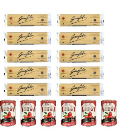 Garofalo Garofalo Pack of 10 cans of Italian spaghetti tomatoes 500g + gourmet Italian 100% Italian 6 x 400g