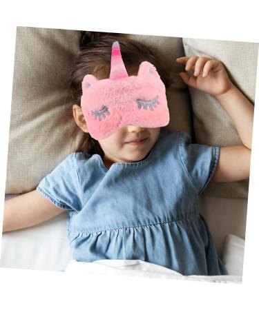Masque De Sommeil En Peluche Motif Licorne Rose Bandeau De Nuit lastique Et L ger Couvre-yeux Confortable Sans Pression Pour Dormir Voyager Sieste Gar on Et Filles - Buy Online on GoSupps.com