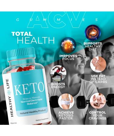 Glukoo Healthy Life Keto Gummies - 30 Day Supply | ACV & Shark Tank Approved - Buy Online on GoSupps.com