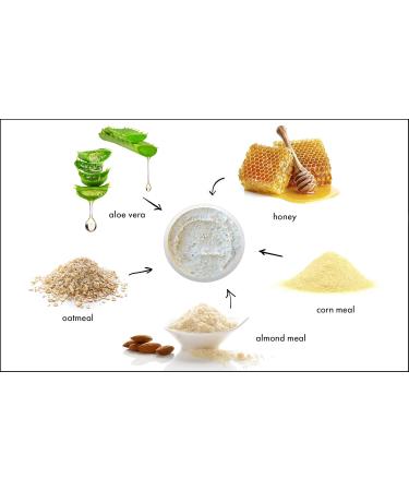 RAYA Almond Honey Facial Scrub | Natural Exfoliating Scrub for Glowing Skin | Polishes & Softens Non-Blemished Complexion - Shop Internationally - Buy Online on GoSupps.com