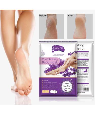 Foot Peel Mask 5-Pack - Exfoliating Foot Care for Baby Soft Skin - Repair Dry Cracked Feet & Calluses - Lavender Scented - Buy Online on GoSupps.com