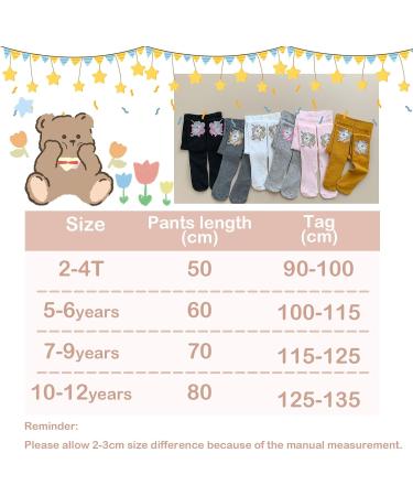 Silkglory 3PCS Girls Baby Toddler Tights with Glitter Print | Seamless Cotton Pantyhose | 7-9 Years Grey/Pink/Ginger - Buy Online on GoSupps.com