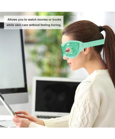 WinCal Cooling Eye Mask - Gel Eye Therapy for Swollen Eyes & Dark Circles - Hot/Cold Compress (Green) - Buy Online on GoSupps.com