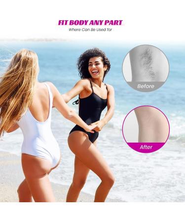 Hoyesch Crystal Hair Eraser for Women and Men - Reusable Painless Hair Remover Tool - Purple - Buy Online on GoSupps.com