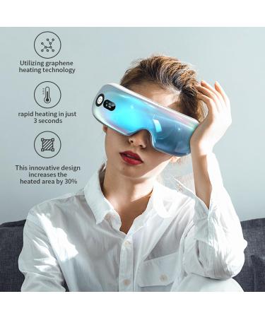 Buy Eye Massager with Heat Bluetooth Air Compression & Vibration - USB Rechargeable & Foldable - Perfect for Eye Fatigue Relief & Gifts - Buy Online on GoSupps.com