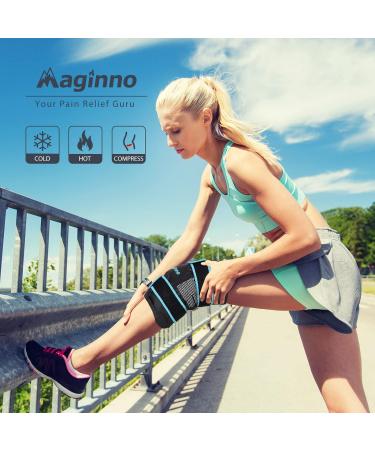 Maginno Knee Ice Packs Wrap - Cold/Heat Gel Pack for Pain Relief & Injury Recovery - Buy Online on GoSupps.com