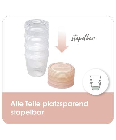 Buy NIP First Moments Breast Milk Container 150ml - 4 Pack | Stackable Leak-Proof & Safe for Storage & Transport - Buy Online on GoSupps.com