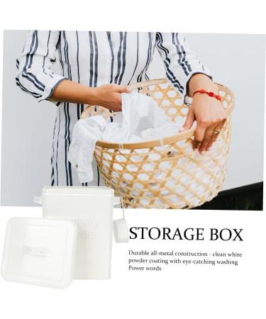 Didiseaon 2pcs Box Refillable Containers Laundry Holder Condensate Beads Bucket Dispenser Iron White 1 count (Pack of 1) Whitex2pcs - Buy Online on GoSupps.com