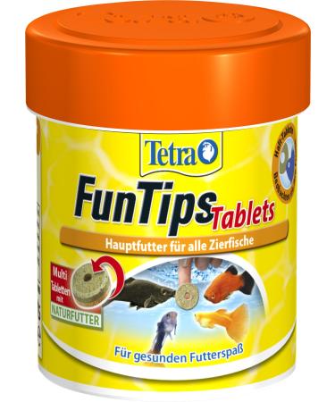 Tetra funtips tablets - feed tablets liable on the aquarium disc optimally for observing the fish suitable fish feed 75 tablets with natural feed 30 g (1 Pack)