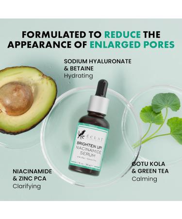 Eclat Skincare Hyaluronic Acid + Niacinamide Face Serum Bundle Hydrating & Clarifying Skincare Duo with Vitamin B5 Zinc PCA & Botanical Extracts Plumper-Looking Skin Refined Texture & Radiant Ap - Buy Online on GoSupps.com