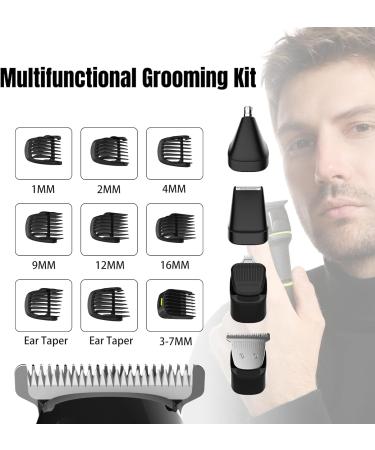 Buy Electric Bread Trimmer for Men - 14 in 1 Grooming Set | USB Type-C Clippers & Removable Ceramic Blade for Wet & Dry Shaving - Buy Online on GoSupps.com
