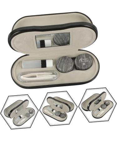 Alipis Dual-Purpose Glasses Case Travel Set Multifunctional Double-Layer Storage for Glasses & Contacts | 5PCs Compact Metal Folding Design (15.8x7.4cm) - Buy Online on GoSupps.com