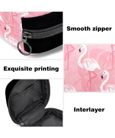 GIAPB Period Bag - Flamingo Color Sanitary Napkin Storage & Makeup Pouch - Buy Online on GoSupps.com