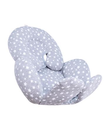 JYOKO KIDS Reducer Support Cushion for Head & Body Baby (White Star 2 pieces) White Star Head and Body Support 2 pieces