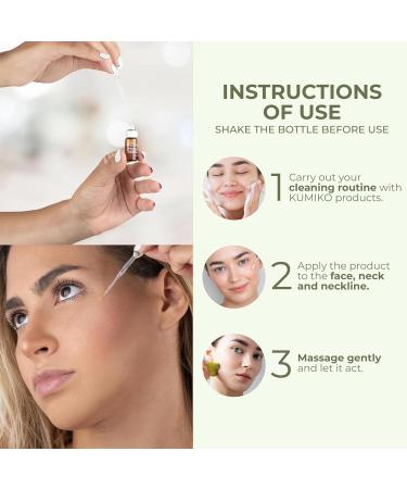 KUMIKO Revitalizing Matcha Facial Serum - Age Defying Ampoule for Men & Women | Hydrate & Plump Skin with Vitamin C - 15 Vials - Buy Online on GoSupps.com