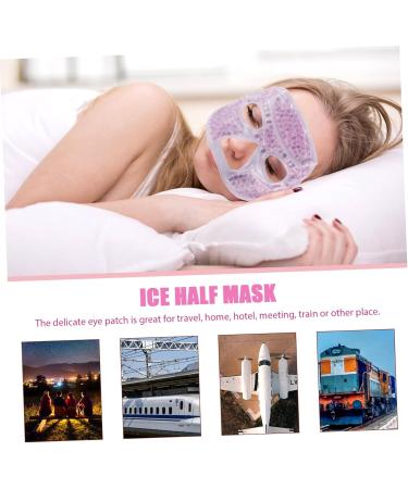 Fomiyes 3ST Half Mask - Reusable Cool/Warm Eye Flaps | Ice Heat Compress Travel Eye Mask - Violet Double-Sided PVC | International Shipping - Buy Online on GoSupps.com