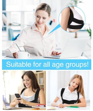 Posture Corrector for Women - Adjustable Breathable Back Brace | Improve Posture & Comfort (Medium - Buy Online on GoSupps.com
